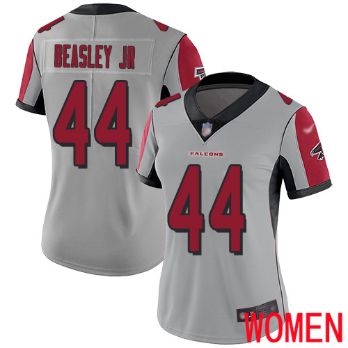 Atlanta Falcons Limited Silver Women Vic Beasley Jersey NFL Football #44 Inverted Legend